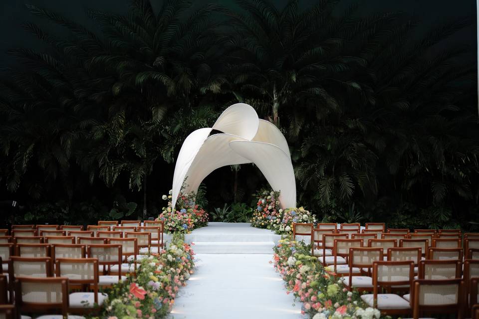 Casamento ao ar livre