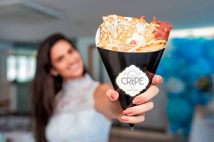 Crepe Francês em cone