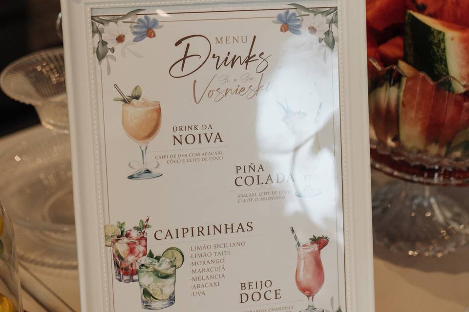 Menu Drinks  BF