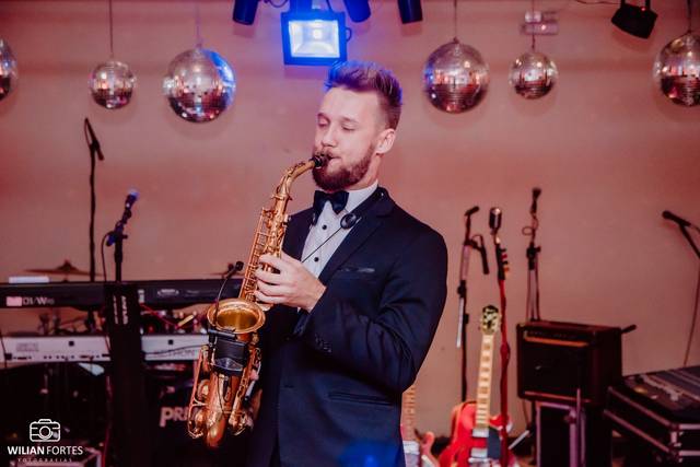 Sax live performance, animação