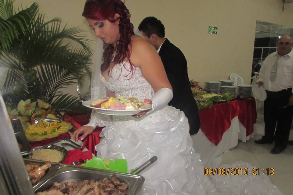Mesa do buffet