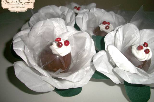 Bombons decorado pimenta rosa