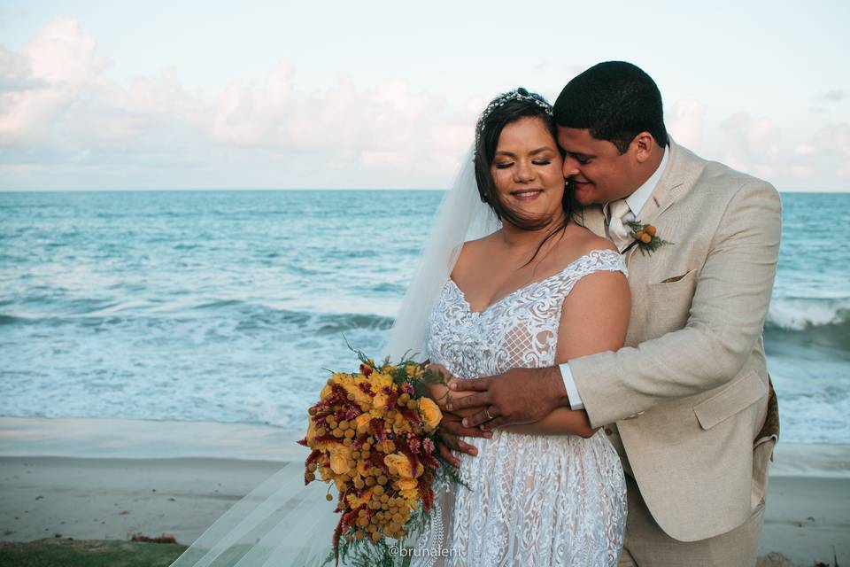 Um sonho, casar na praia!