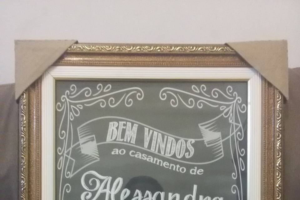 Quadro estilo chalkboard