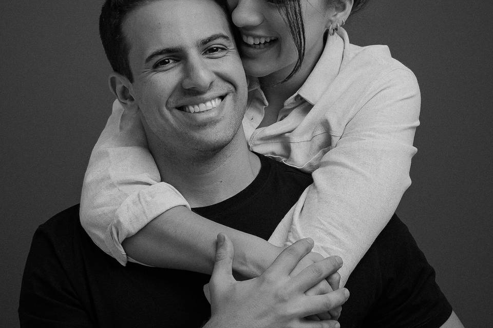 Ensaio casal estúdio