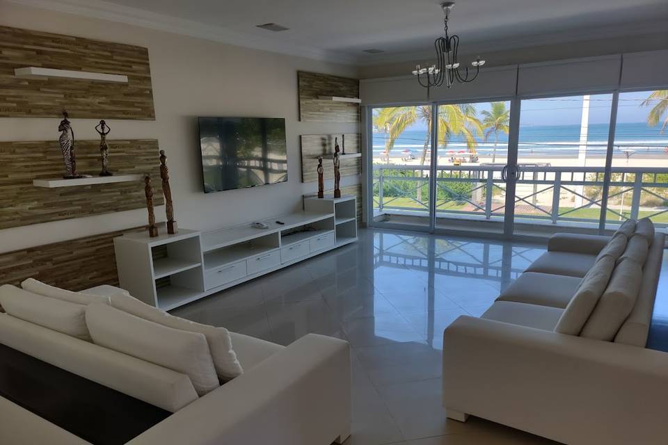 Sala com vista mar