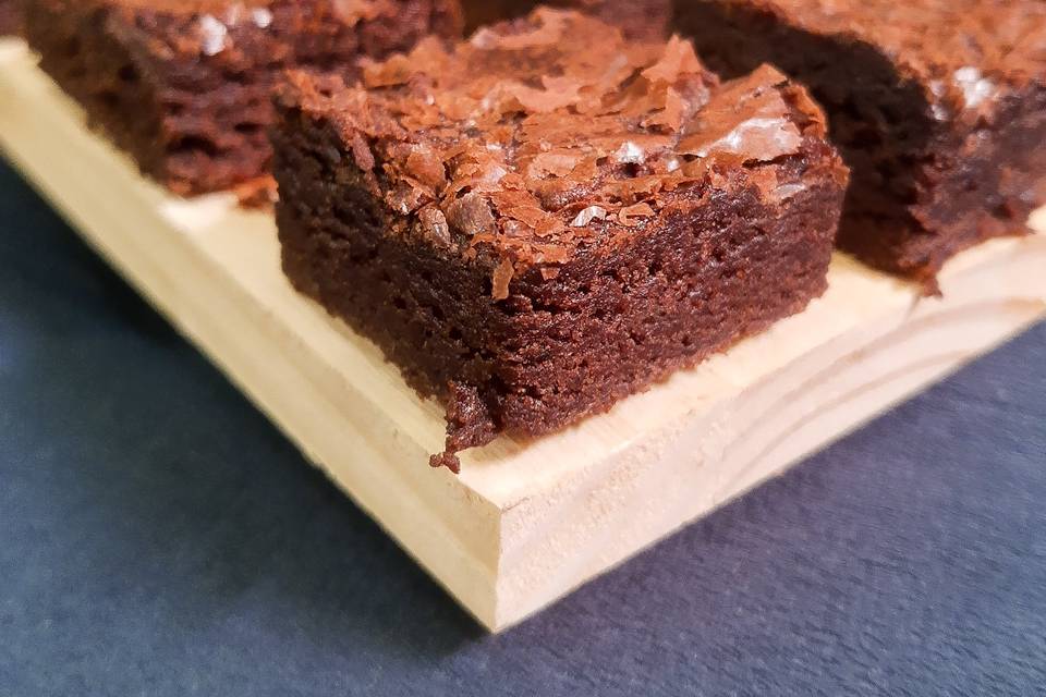 Mini brownies molhadinhos