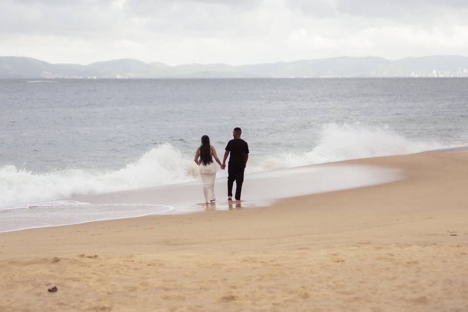 Noivos praia