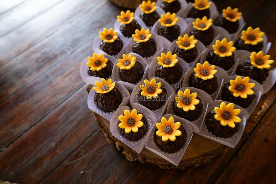 Brigadeiro de café com aplique