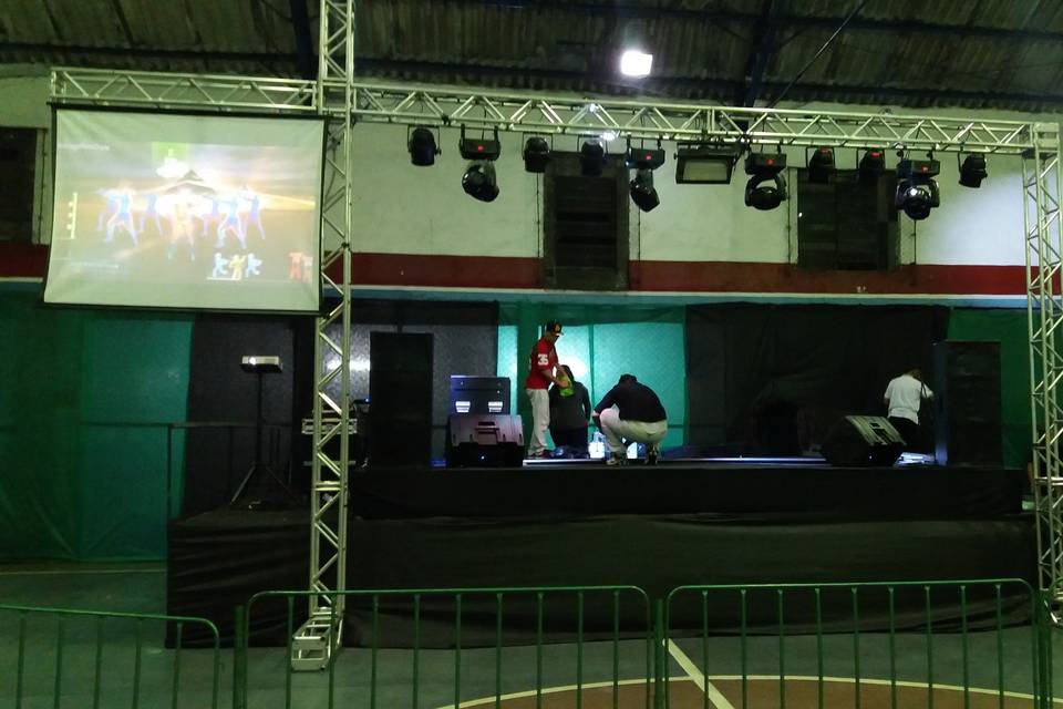 Palco para bandas