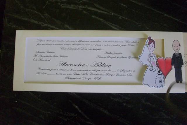 Convite de casamento