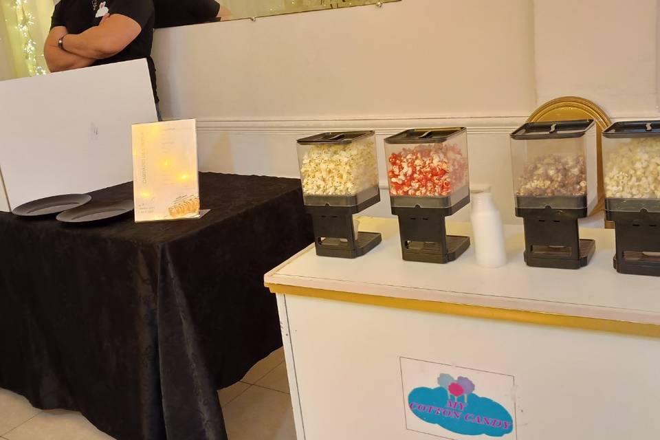 Crepe Suíço e Pipoca Gourmet