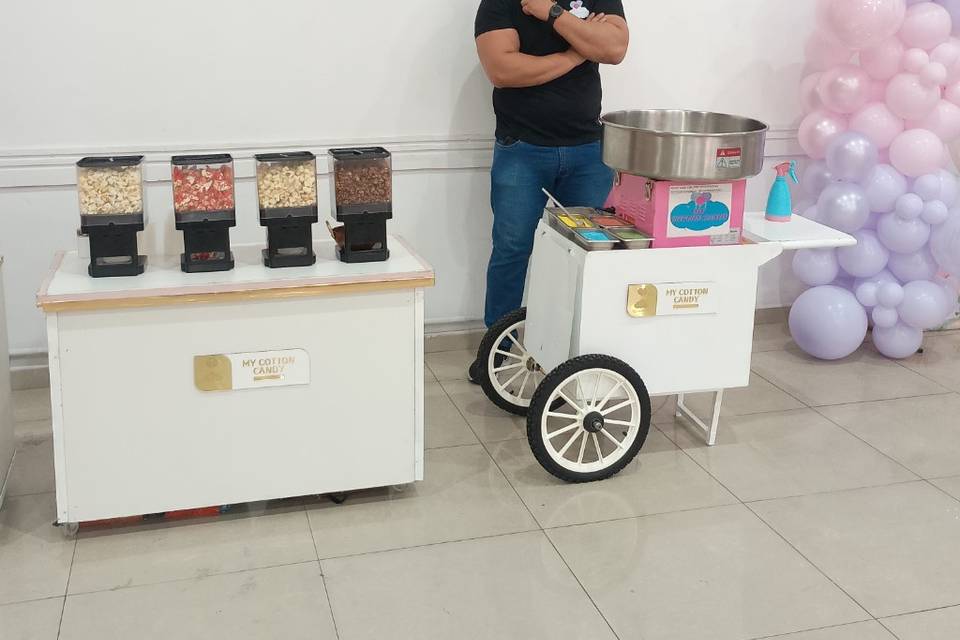 Pipoca Gourmet e Algodão Doce