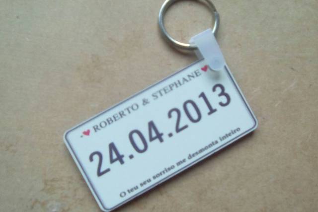 Chaveiro personalizado.