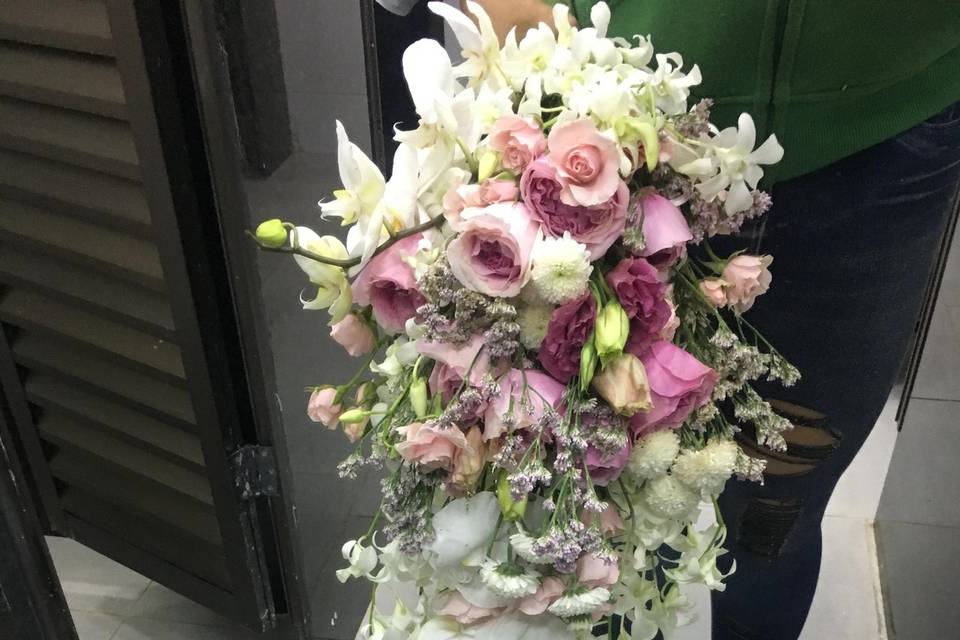 Bouquet de noiva cascata