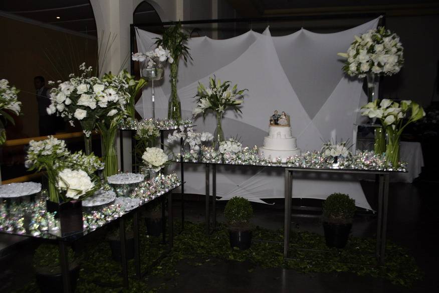 Decoração mesa de casamento