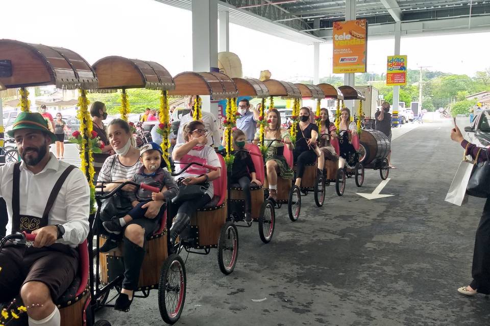 Ação com o público bike