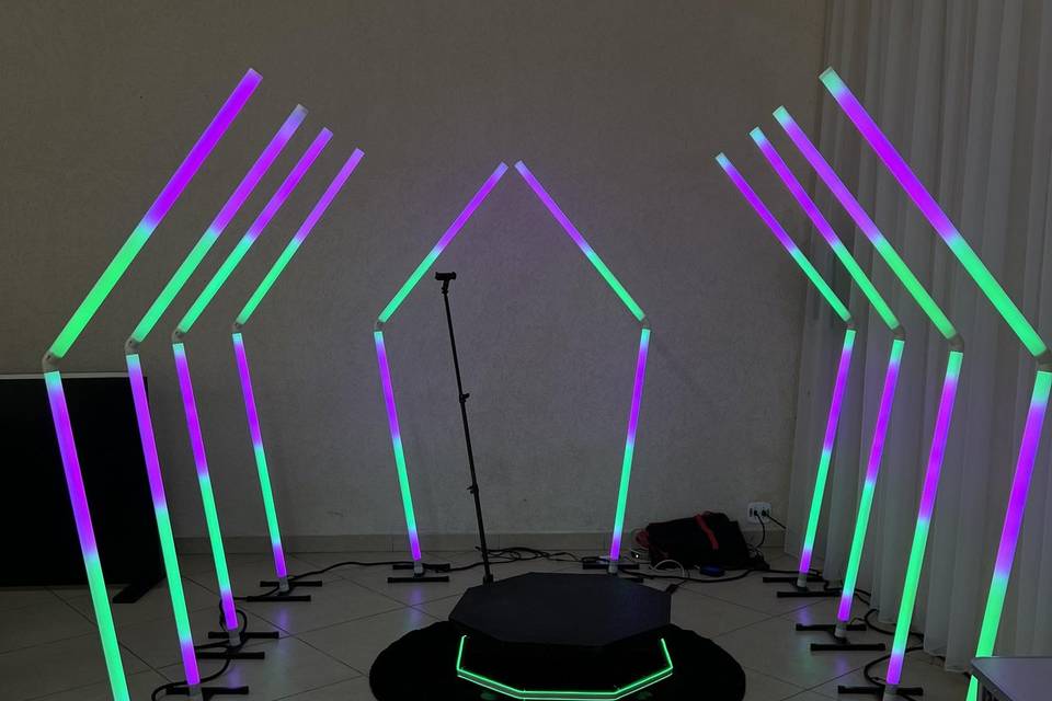 Plataforma + torres de Led