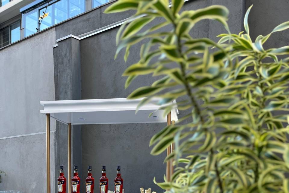 Bar de Aperol Sprit, receptivo