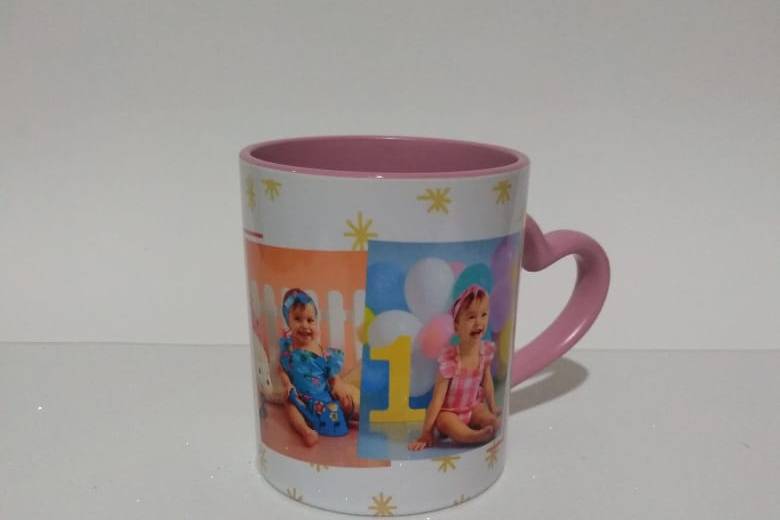 Caneca alça de coração