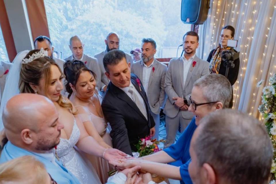 Benção com os pais