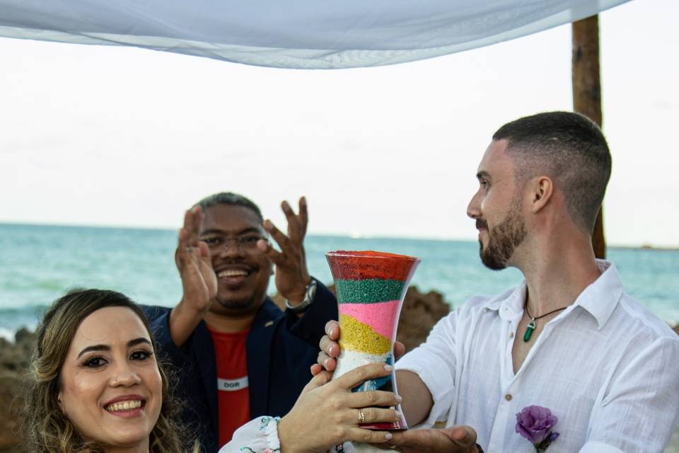 Casamento pé na areia