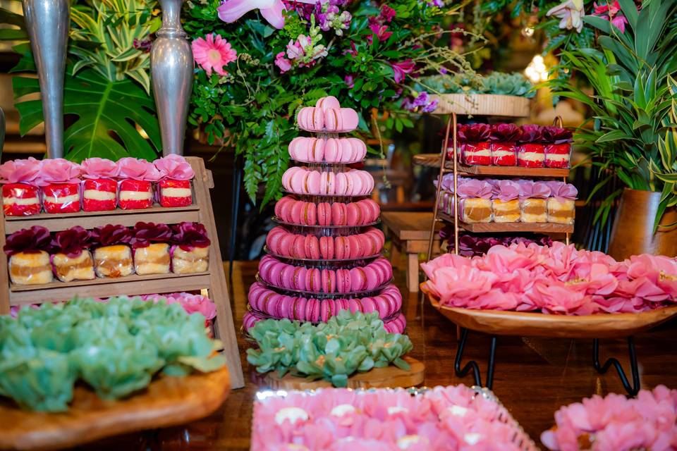 Mesa de doces XV anos