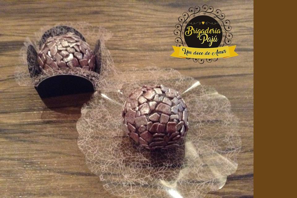 Brigadeiro gourmet platinado