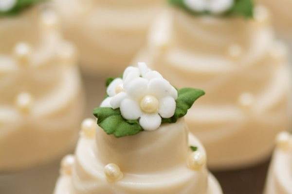 Mini bolinho de casamento