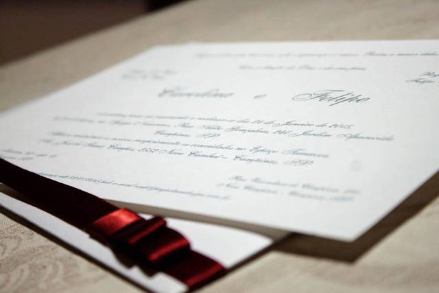 Convite de Casamento Clássico