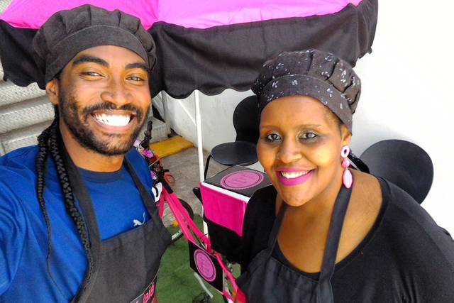 Vovó Iaia em evento comercial