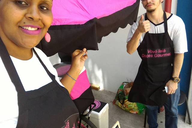 Vovó Iaia em evento comercial