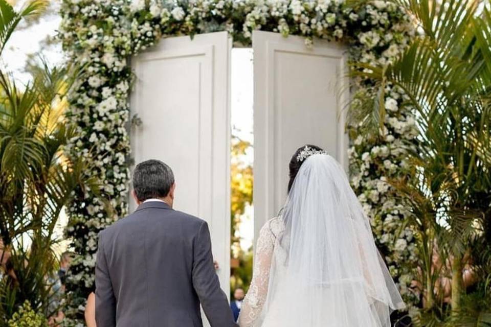 Casamento Clássico Verde e Branco