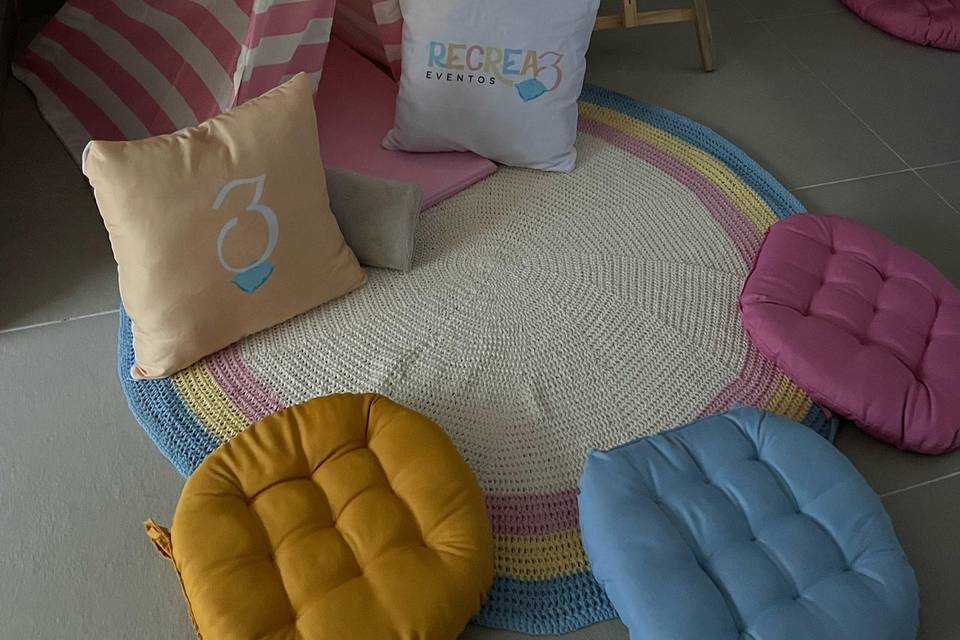 Cabana com conforto e diversão