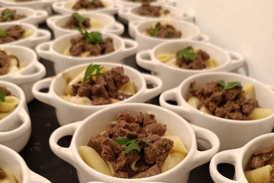 Finger food de massas