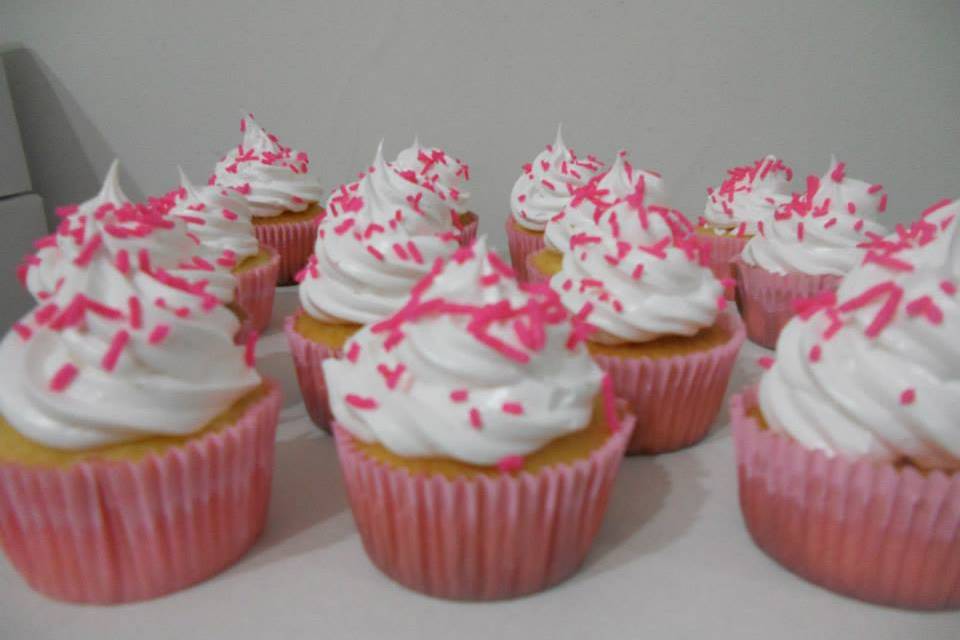 Cupcakes de baunilha