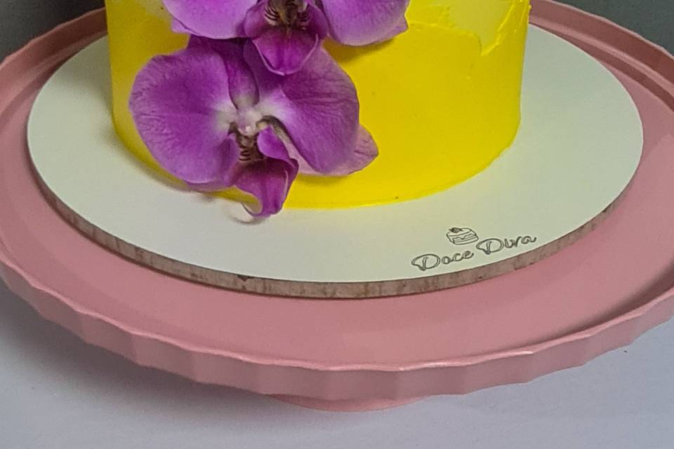 Orquídeas e o bolo