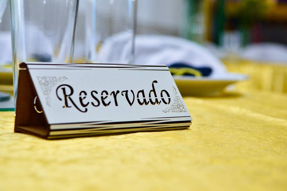 Reserva de mesa de convidados