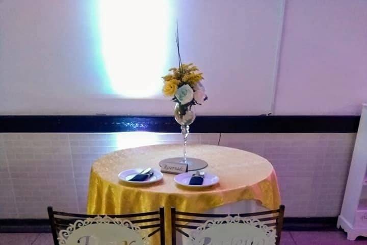 Mesa dos noivos