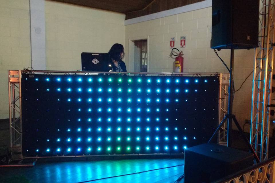 House do DJ com LED