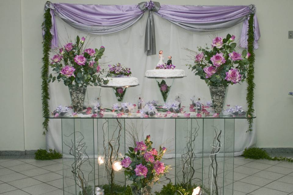 Decoração lilas