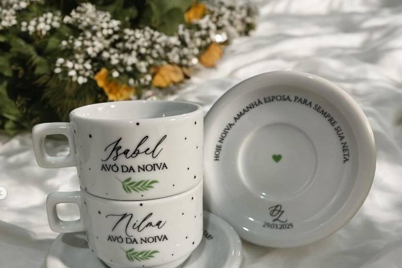 Peças personalizadas de casame
