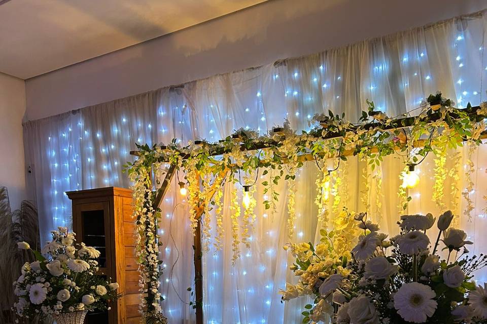 Decoração mesa do bolo