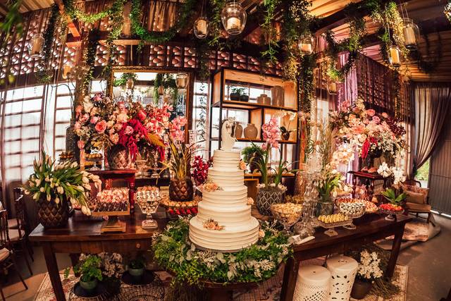 Bolo de casamento 5 andares