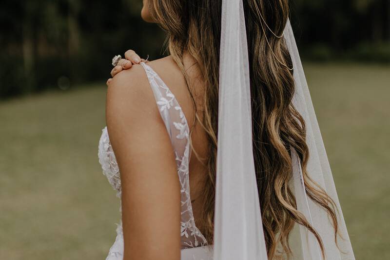 Um close desse penteado