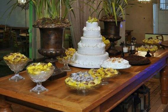 Buffet doces e bolo