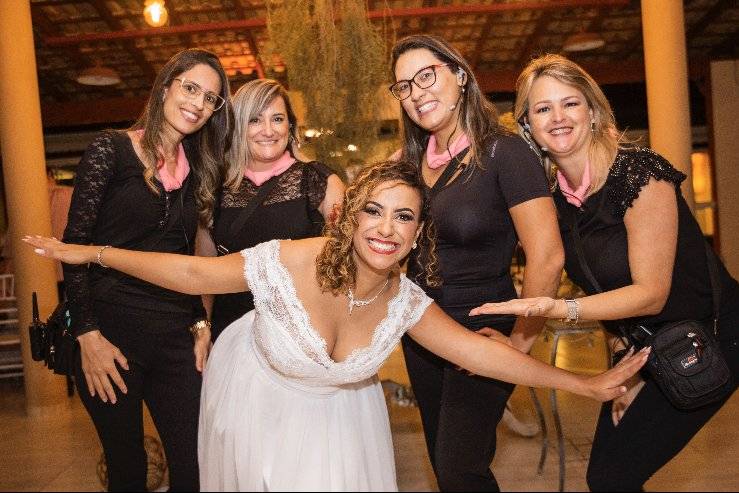 Noiva Ana Carol e equipe