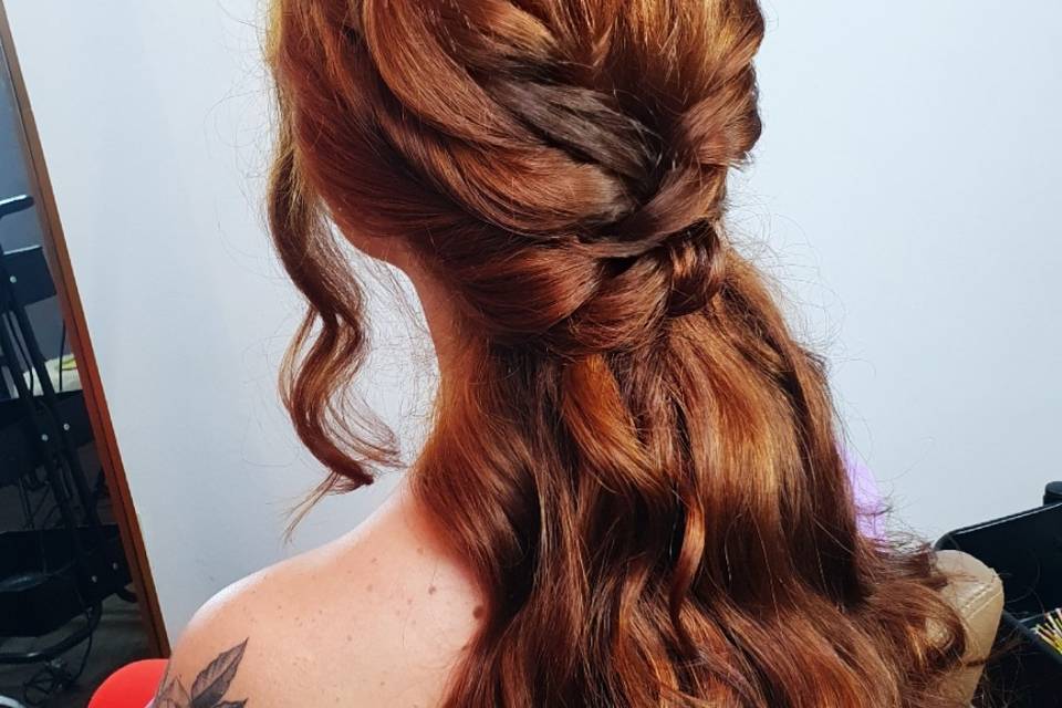 Penteado semi preso