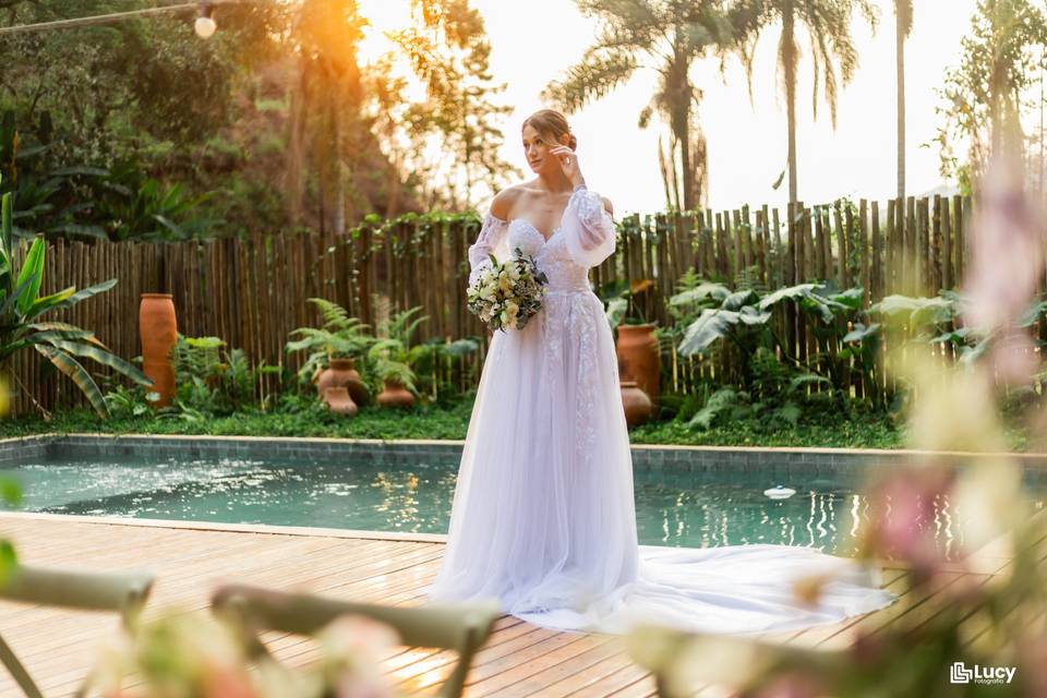 Noiva piscina