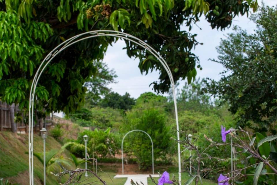 Cerimônia rústica no campo